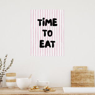 Poster Temps de manger