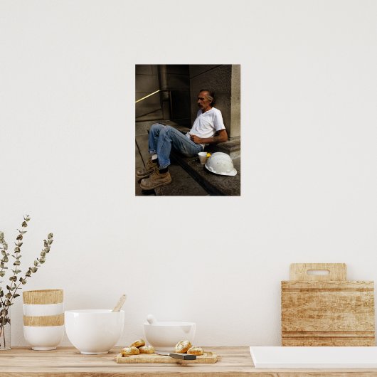 Poster Temps de pause (Cuisine)