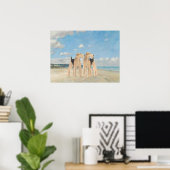Poster Temps de plage (Bureau à domicile)