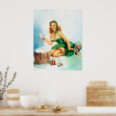 Poster Temps de plaisir de nettoyage de la broche (Cuisine)