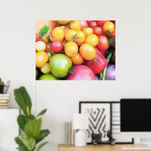 Poster Temps de récolte - Tomates ! (Bureau à domicile)