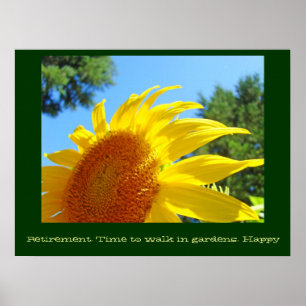 Poster Temps de retraite pour marcher dans les jardins Im