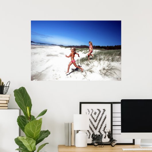 Poster Temps de vacances (Bureau à domicile)