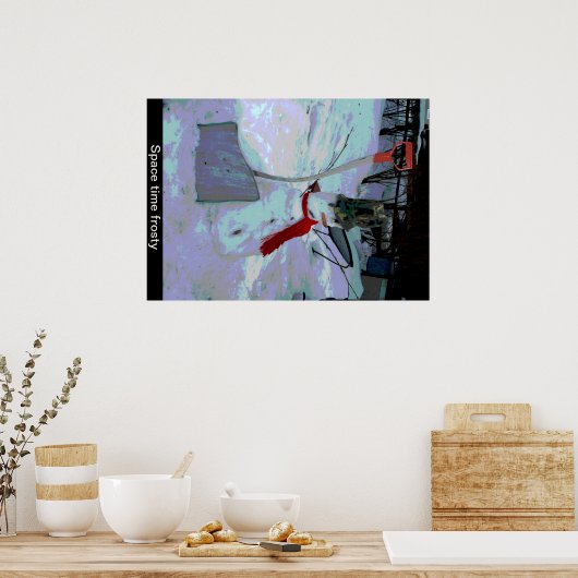 Poster Temps d'espace gelé (Cuisine)