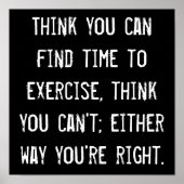 Poster Temps d'exercice (Devant)