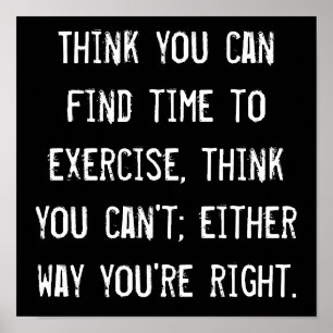 Poster Temps d'exercice