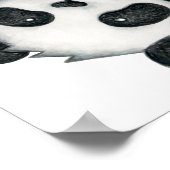 Poster Temps doux passé à interagir avec des pandas. (Coin)