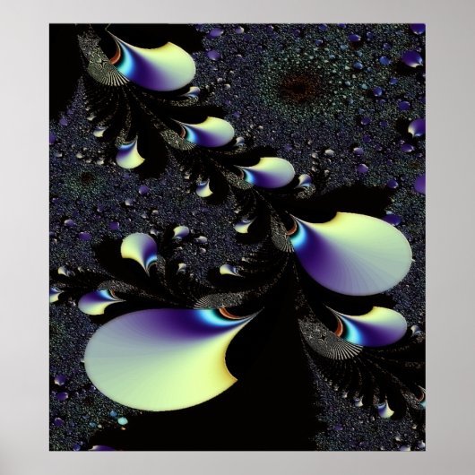 POSTER TEMPS ET ESPACE 4 ~ IMPRIMER ART ABSTRAIT (Devant)