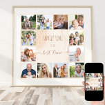 Poster Temps famille Formes organiques Neutre 12 Photo<br><div class="desc">Créez votre propre affiche photo avec 12 de vos photos préférées. Le design abstrait et tendance de formes organiques, de traits de brosse et de plaquettes a une palette de couleurs neutres dans les tons de sable beige crème et de cuivre. Il est écrit avec le libellé "le temps de...</div>