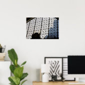 Poster Temps géométrique (Bureau à domicile)