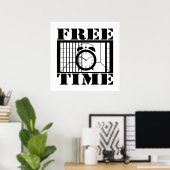 Poster Temps libre (Bureau à domicile)