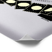 Poster Temps passant à travers un trou (Coin)