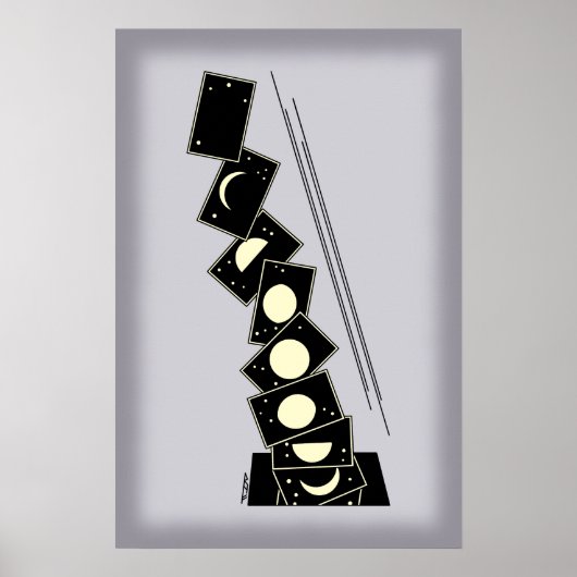 Poster Temps passant à travers un trou (Devant)