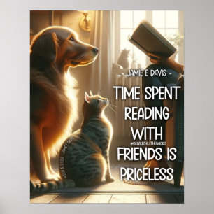 Poster Temps passé à lire avec des amis