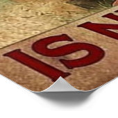 Poster Temps passé avec le jardin et le chien n'est jamai (Coin)