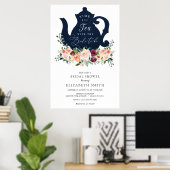 Poster Temps pour l'Affiche de bienvenue de Fête des mari (Bureau à domicile)