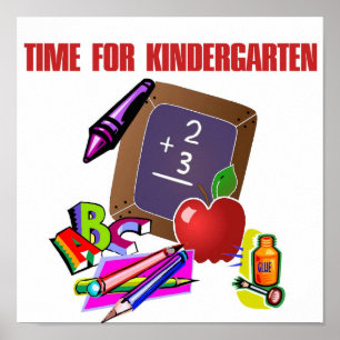 Poster TEMPS POUR L'Affiche KINDERGARTEN