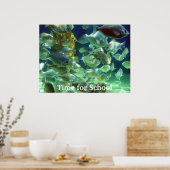 Poster Temps pour l'école, temps pour l'école (Cuisine)