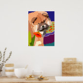 Poster TEMPS POUR PRINTEMPS heARTdeco Chow (Cuisine)