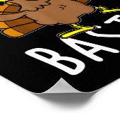Poster Temps To Get Basted Funny Beer Thanksgiving Turkey (Coin)