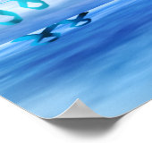 Poster Temps turquoise (Coin)