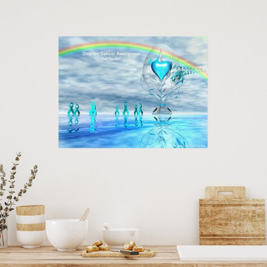 Poster Temps turquoise (Cuisine)