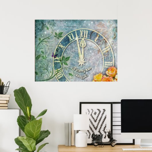 Poster Tempus Fugit (Bureau à domicile)