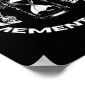 Poster Tempus Fugit Memento Mori Skull Gothic Design (Coin)