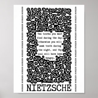 Poster TEN TRUTHS citation de Nietzsche