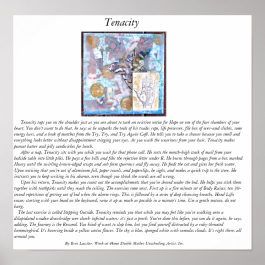 Poster Tenacité (Devant)