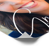 Poster Tendance 2023 Graduation Photo White Script Party (Coin)