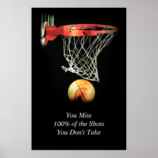 Poster Tendance Artwork Citation Motivationnelle Basketba