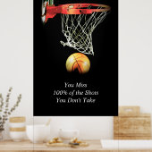 Poster Tendance Artwork Citation Motivationnelle Basketba (Cuisine)
