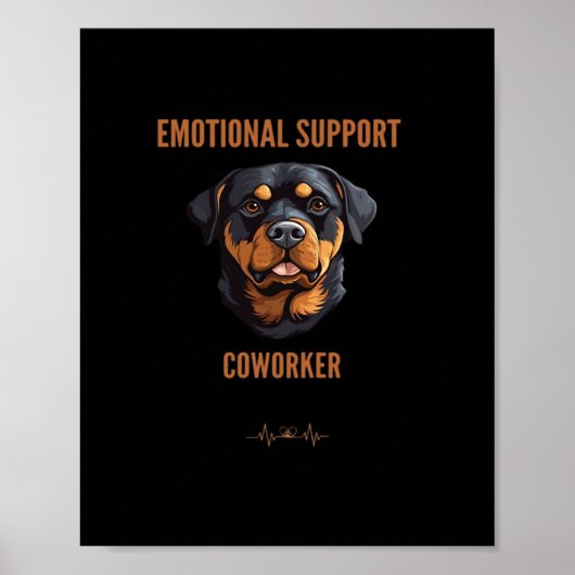 Poster Tendance de collaborateur d'aide émotionnelle et c (Devant)