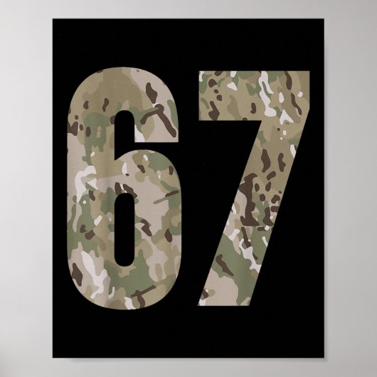 Poster Tendance Gen Alpha Six Seven 6 7 Meme Cam Multi Ca (Devant)