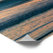 Poster Tendance moderne Summer Tropical Beach Sunset (Coin)