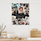 Poster Tendance Photo Collage Graduation Party (Cuisine)