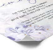 Poster Tendance printemps violet poussiéreux bleu En souv (Coin)