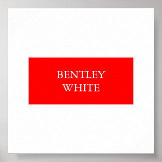 Poster Tendance Rouge Blanc Style Simple Simple Plaque Vo