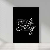 Poster Tendance Stay Salty Typographie Christian Scriptur