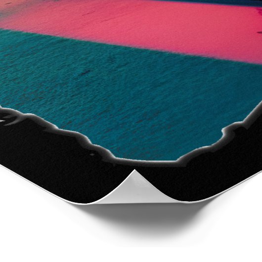 Poster Tendances Synthwave - BMW Classics AI-Génération A (Coin)