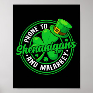 Poster Tendre aux Fredaines Et Au Baratin Drôle St Patric