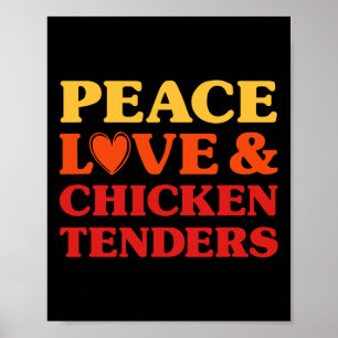 Poster Tendres de Poulet J'adore Les Tendres de Poulet Dr