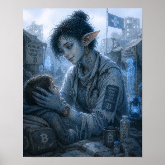 Poster Tendresse / Guérisseur / Camp de réfugiés (Devant)