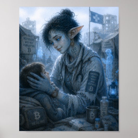 Poster Tendresse / Guérisseur / Camp de réfugiés (Devant)