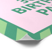 Poster Tendy Rose & Vert Un Tini Bit Ancien 30e anniversa (Coin)