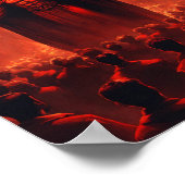 Poster Ténèbres Envoûtantes : Le Regard Hypnotique de Sat (Coin)