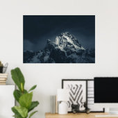 Poster Ténèbres et montagne (Bureau à domicile)