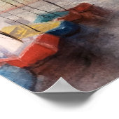 Poster Tenerife, COULEUR D'EAU Portuaire (Coin)