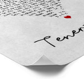 Poster Tenerife Sea Grey Coeur Chanson Lyrique Mur Art Im (Coin)